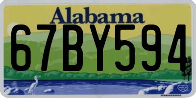 AL license plate 67BY594