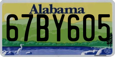 AL license plate 67BY605