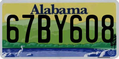 AL license plate 67BY608
