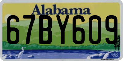 AL license plate 67BY609