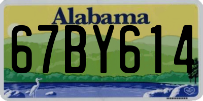 AL license plate 67BY614