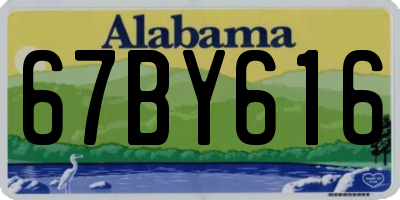 AL license plate 67BY616