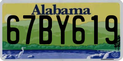 AL license plate 67BY619