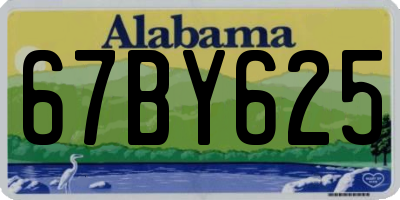 AL license plate 67BY625