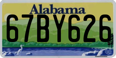 AL license plate 67BY626