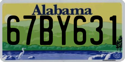 AL license plate 67BY631