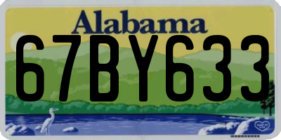 AL license plate 67BY633
