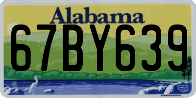AL license plate 67BY639