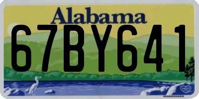 AL license plate 67BY641