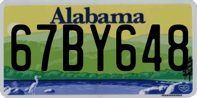 AL license plate 67BY648