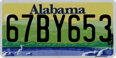 AL license plate 67BY653