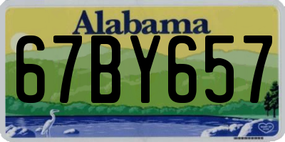AL license plate 67BY657