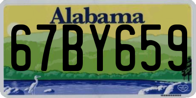 AL license plate 67BY659