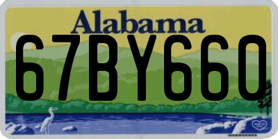AL license plate 67BY660