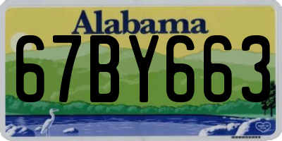 AL license plate 67BY663