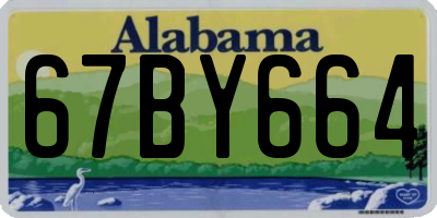 AL license plate 67BY664