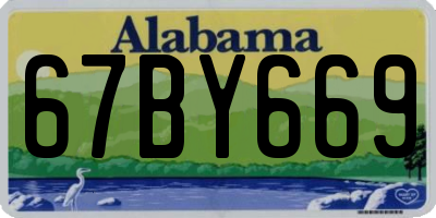 AL license plate 67BY669