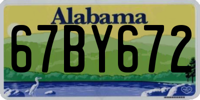 AL license plate 67BY672