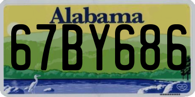 AL license plate 67BY686