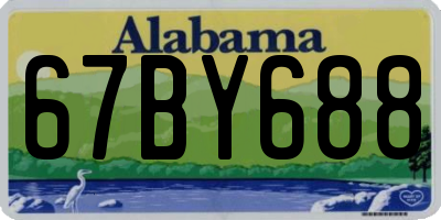 AL license plate 67BY688