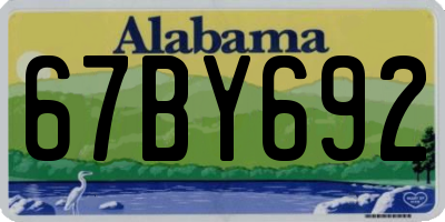 AL license plate 67BY692