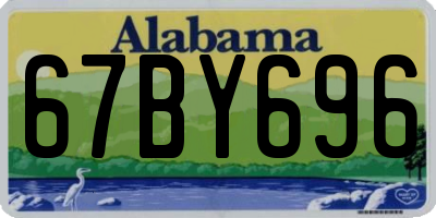 AL license plate 67BY696