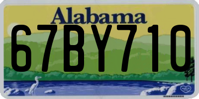 AL license plate 67BY710