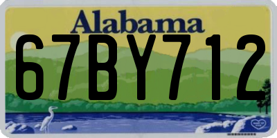 AL license plate 67BY712