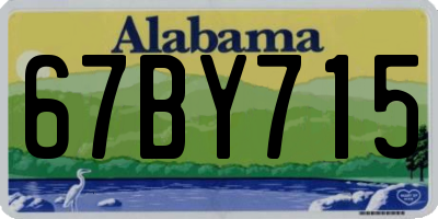 AL license plate 67BY715