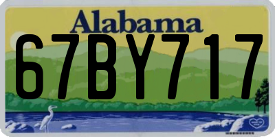 AL license plate 67BY717