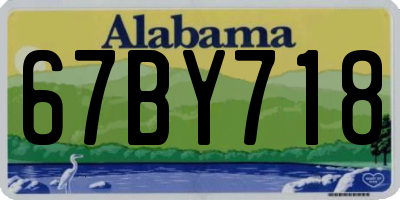 AL license plate 67BY718