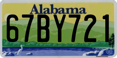 AL license plate 67BY721