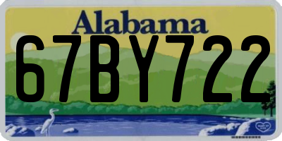 AL license plate 67BY722