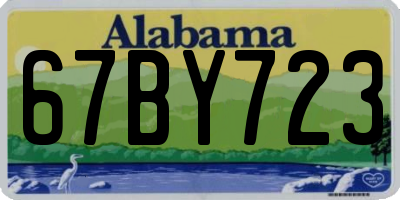 AL license plate 67BY723
