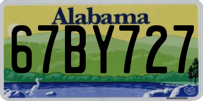 AL license plate 67BY727