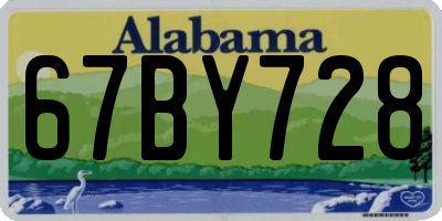 AL license plate 67BY728