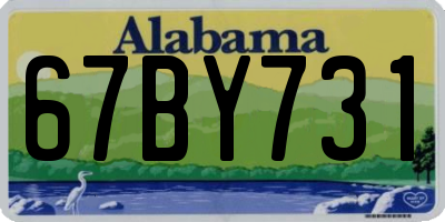 AL license plate 67BY731