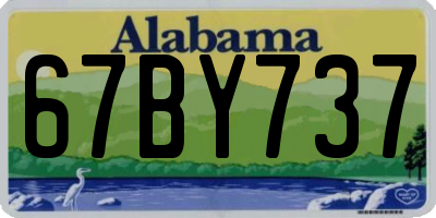 AL license plate 67BY737