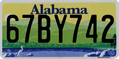 AL license plate 67BY742
