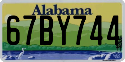 AL license plate 67BY744