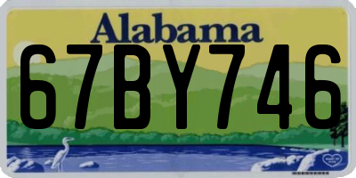 AL license plate 67BY746