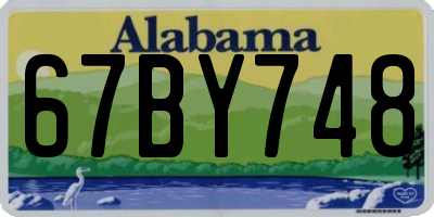 AL license plate 67BY748
