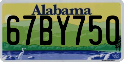 AL license plate 67BY750