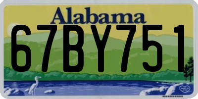 AL license plate 67BY751
