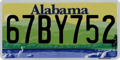 AL license plate 67BY752