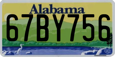 AL license plate 67BY756
