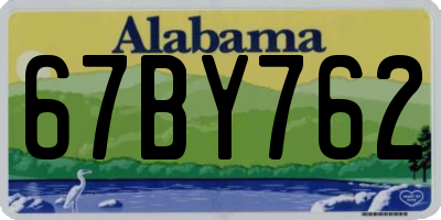 AL license plate 67BY762