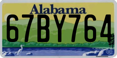 AL license plate 67BY764
