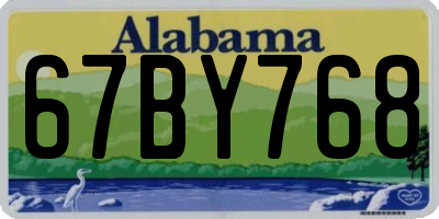 AL license plate 67BY768
