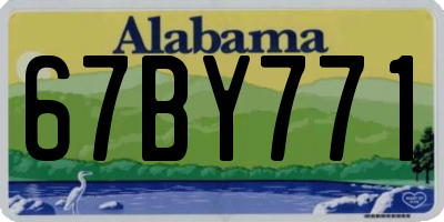 AL license plate 67BY771